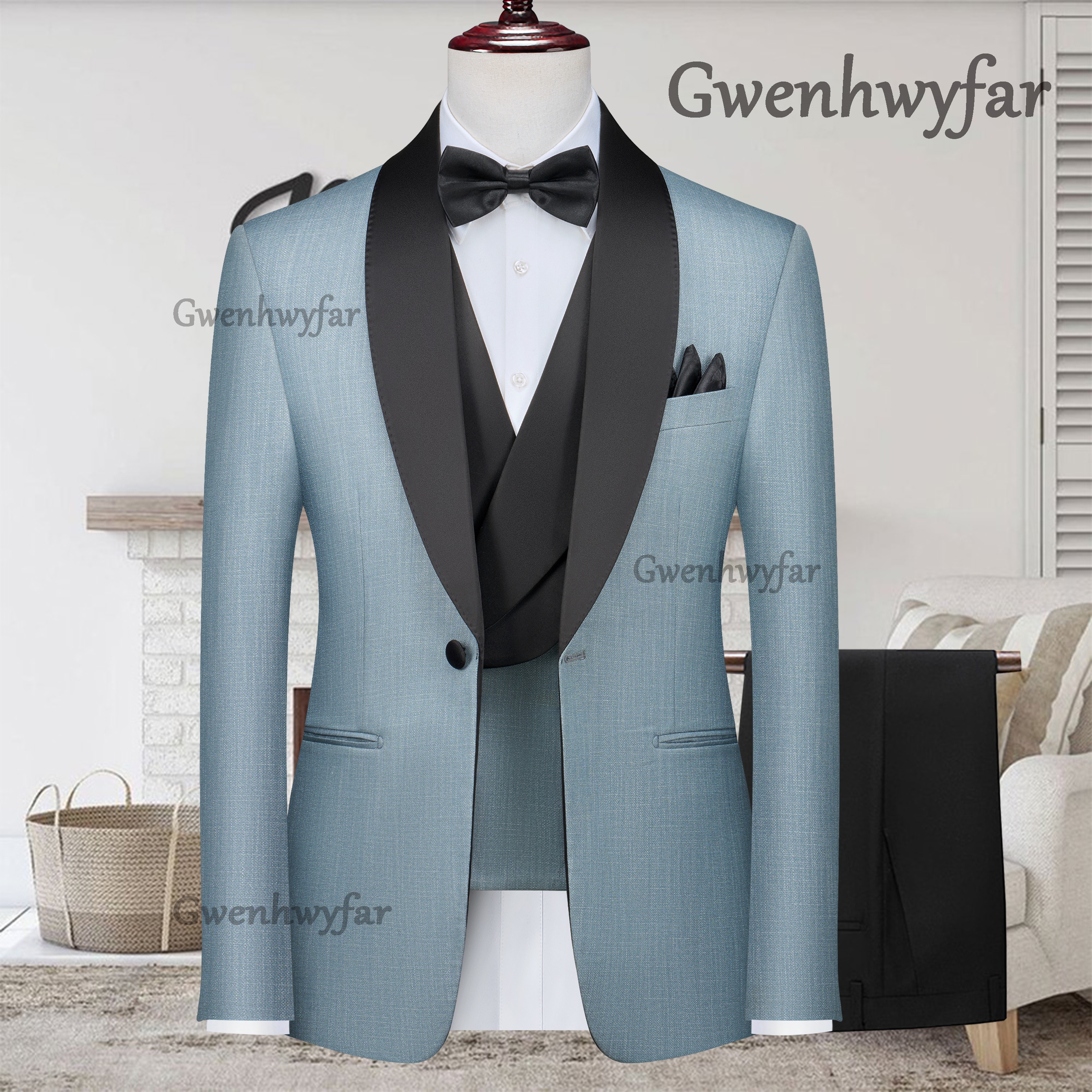 Men Formal Wear Pants - Gwenhwyfar 2026 Men's Customized Luxury Tuxedo
