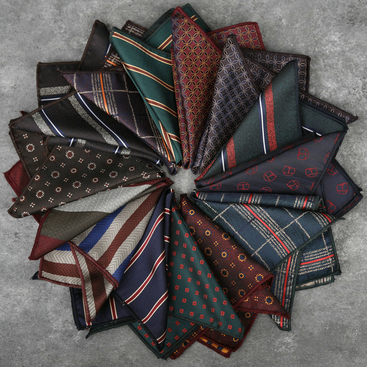 Men's Fashion New Striped Pock - مراجعة Men'S Formal Wear Accessories وسعره