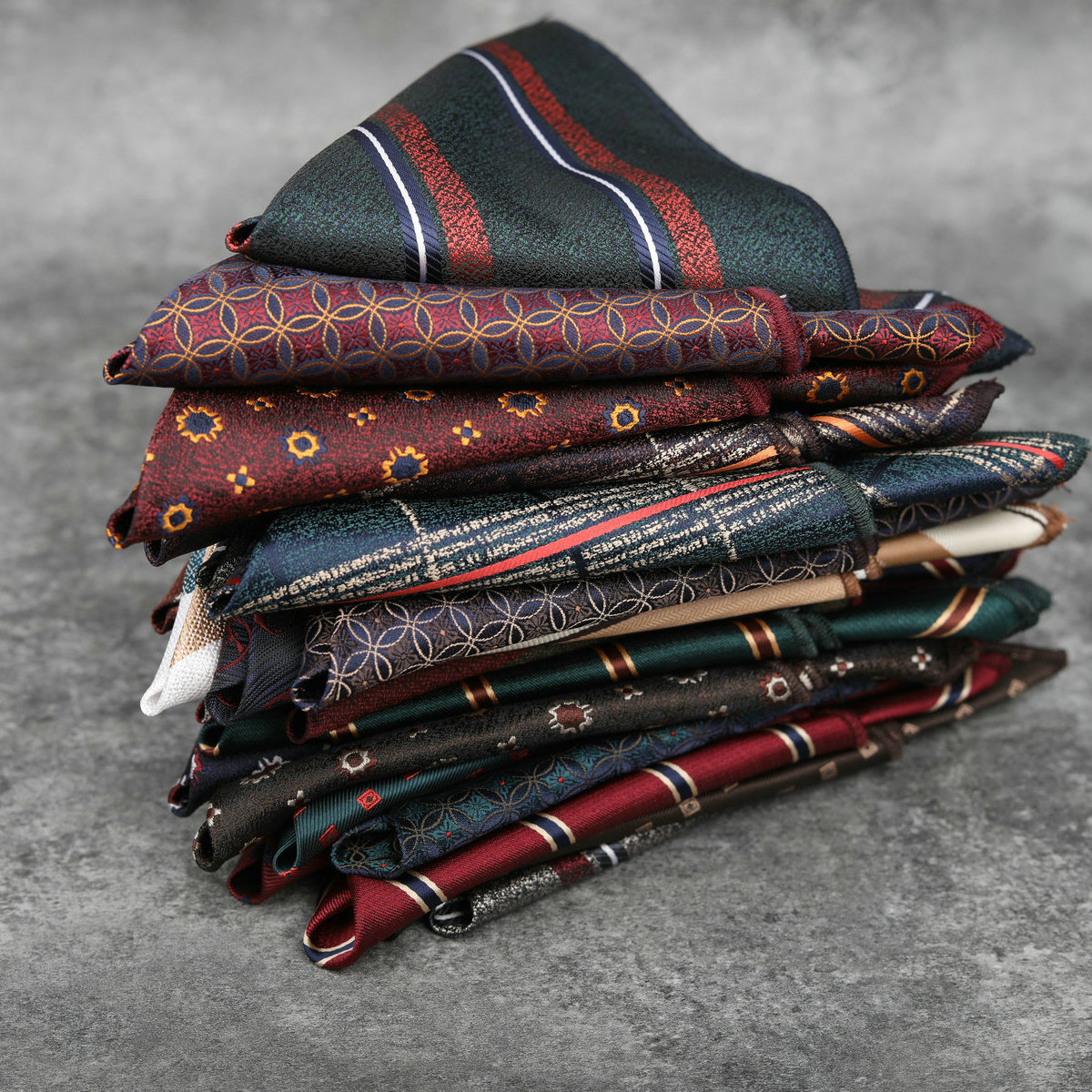 Men's Fashion New Striped Pock - مراجعة Men'S Formal Wear Accessories وسعره