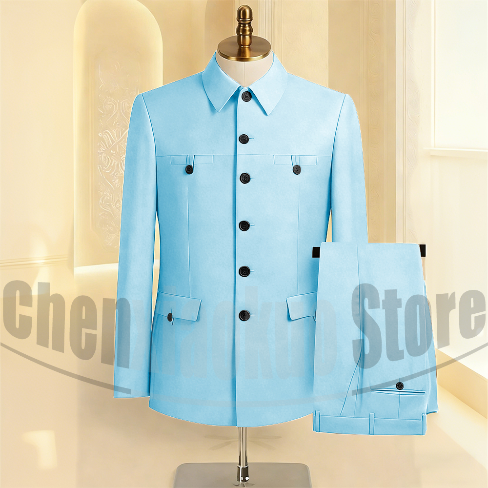 Men's Suit Set 2 Piece Formal  - مراجعة Men Formal Wear Pants وسعره