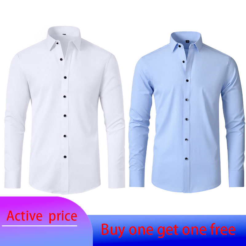 6XL Men's fashion long-sleeved - مراجعة Men Formal Wear In Summer وسعره