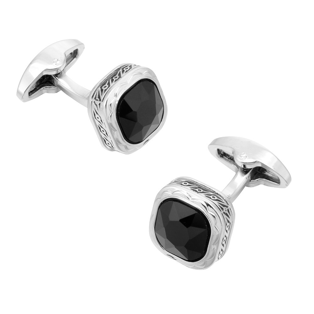 Black Gemstone French Cufflink - مراجعة Dress Shirt French Cuff وسعره