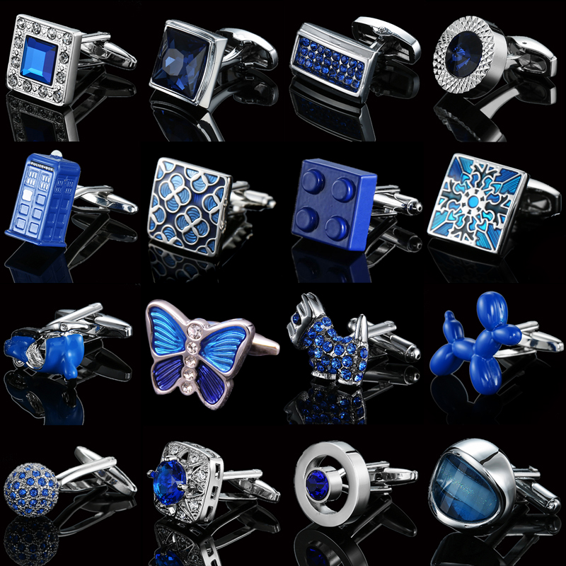 Men's Cufflinks Blue Butterfly - مراجعة Dress Shirt French Cuff وسعره