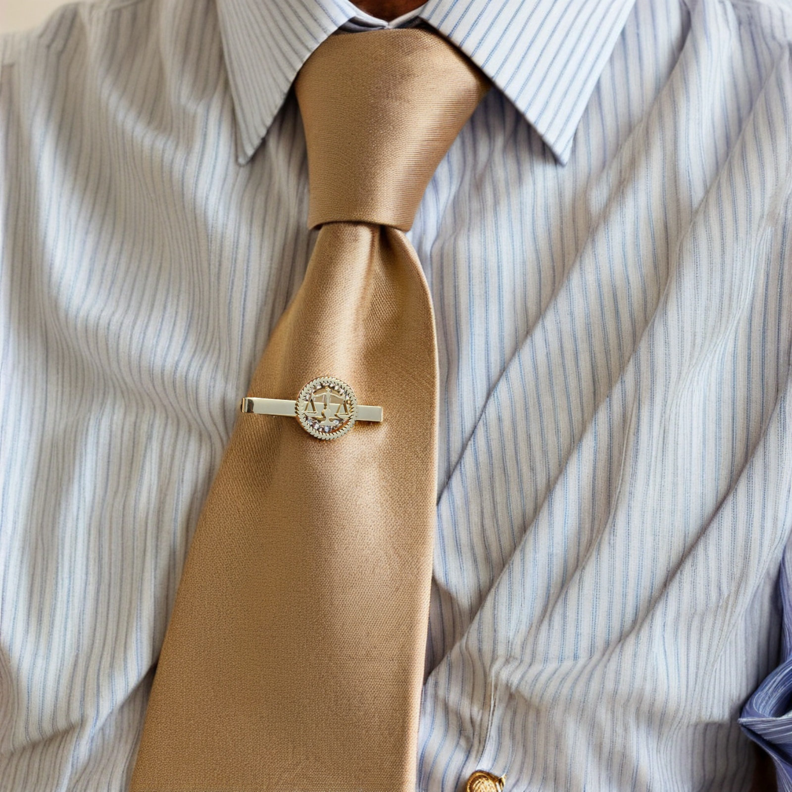 2Pcs Libra Scale Tie Clip Set  - مراجعة Scale - Men Formals & Ethnic Wear وسعره