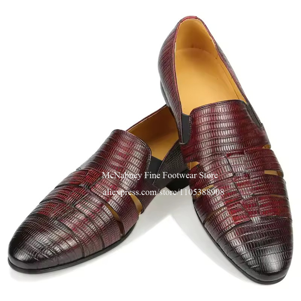 Breathable Cutout Burgundy Bla - مراجعة Men'S Formal Wear For A Wedding وسعره