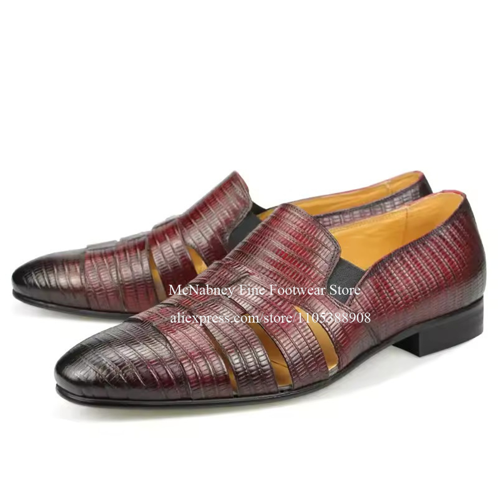 Breathable Cutout Burgundy Bla - مراجعة Men'S Formal Wear For A Wedding وسعره