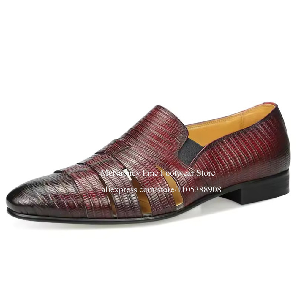 Breathable Cutout Burgundy Bla - مراجعة Men'S Formal Wear For A Wedding وسعره