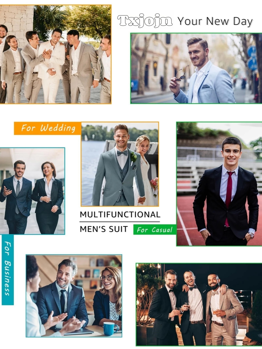 Men's Plaid Tuxedo 3 Pieces Ja - مراجعة Men Formal Wear Pants وسعره