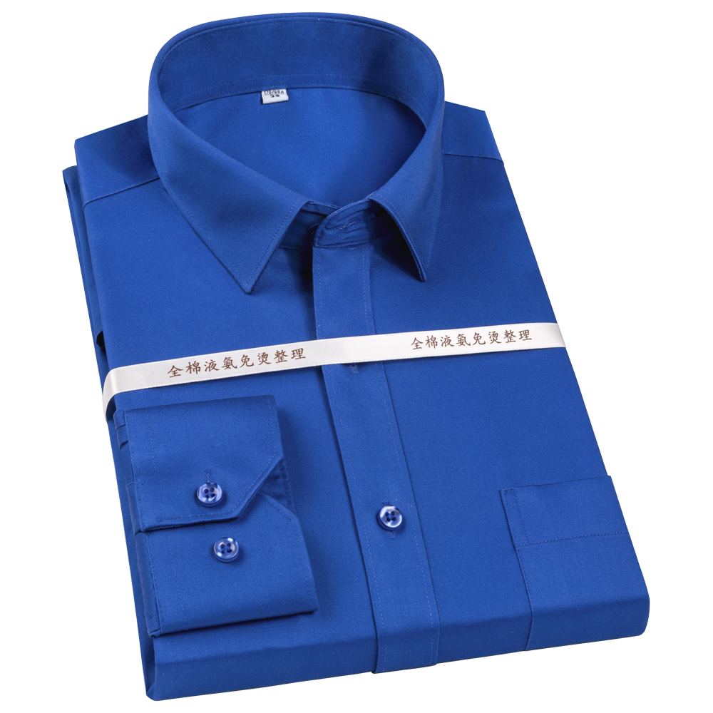 Men's Non-Iron Mercerized Cott - مراجعة Men Formal Office Wear Shirts وسعره
