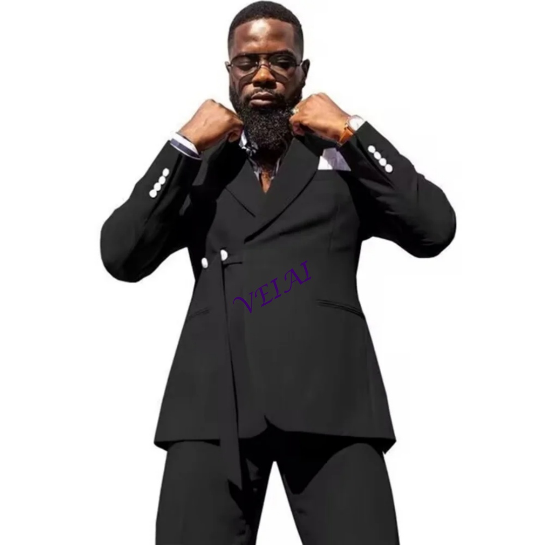 CustomizedChic Blue 3-Piece Me - مراجعة Men Formal Wear Pants وسعره