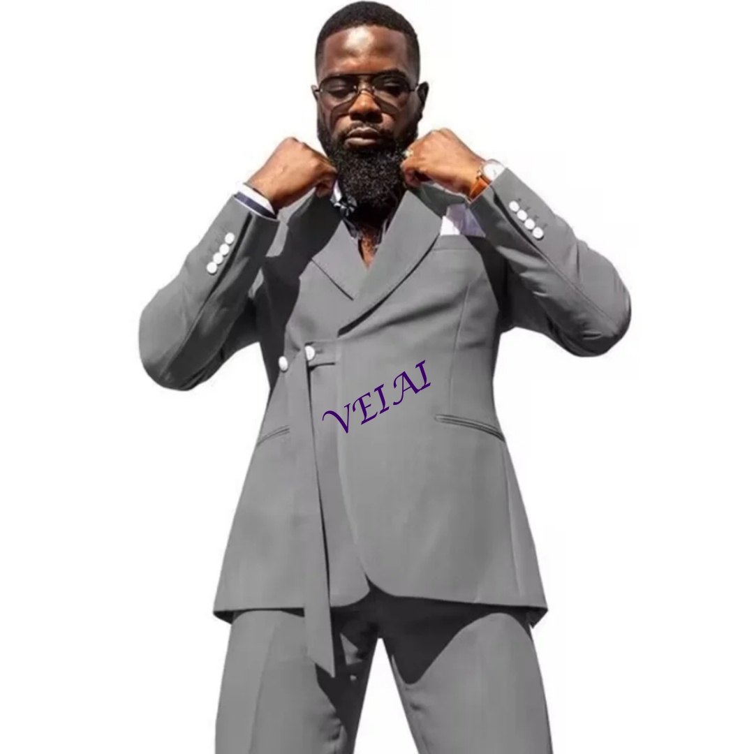 CustomizedChic Blue 3-Piece Me - مراجعة Men Formal Wear Pants وسعره