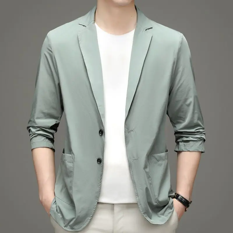 New Summer Men Thin Blazers Bu - مراجعة Men Formal Wear In Summer وسعره