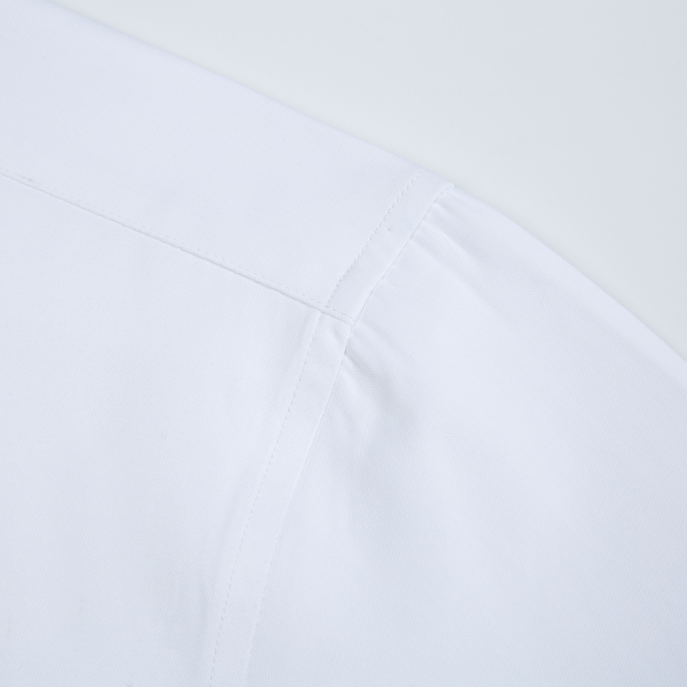 White Solid Color Men's Long S - مراجعة Men Formal Office Wear Shirts وسعره