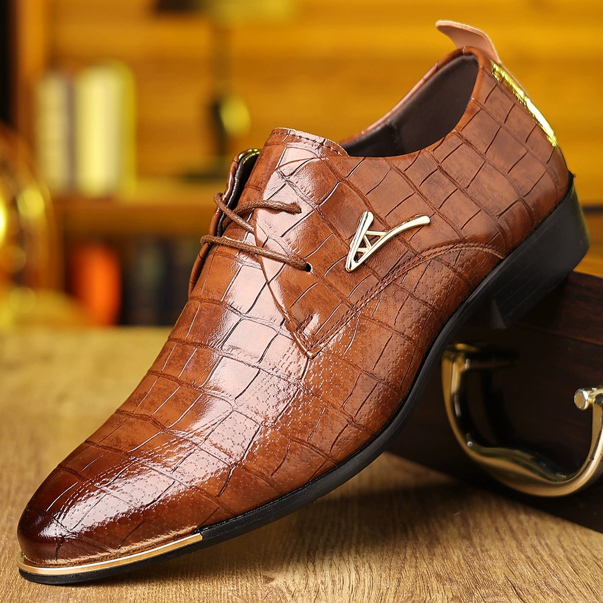 Fashion PU Leather Shoes Men B - مراجعة Men'S Formal Wear Accessories وسعره