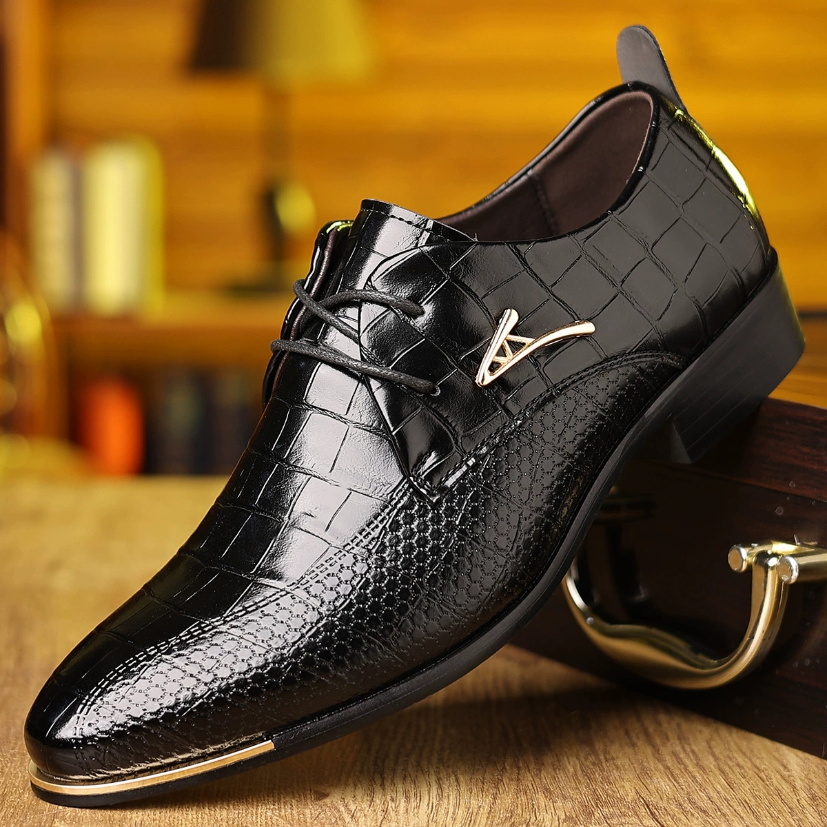 Fashion PU Leather Shoes Men B - مراجعة Men'S Formal Wear Accessories وسعره
