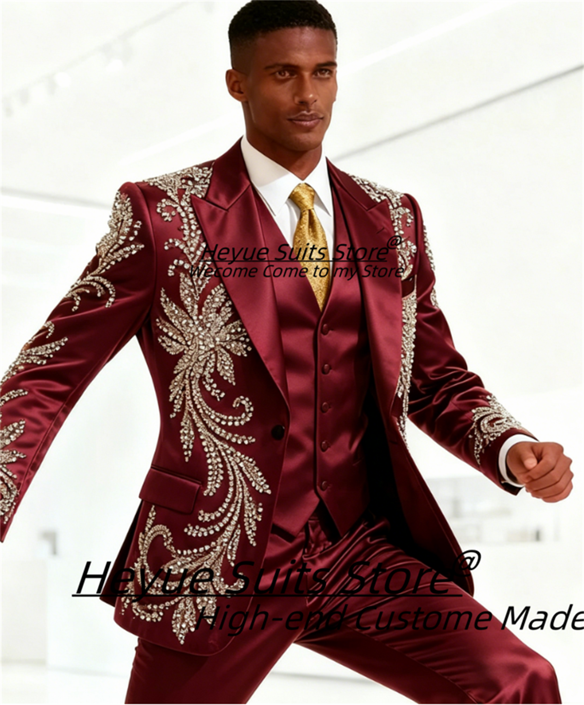 High End Customized Men Suit L - مراجعة Men'S Formal Wear Accessories وسعره