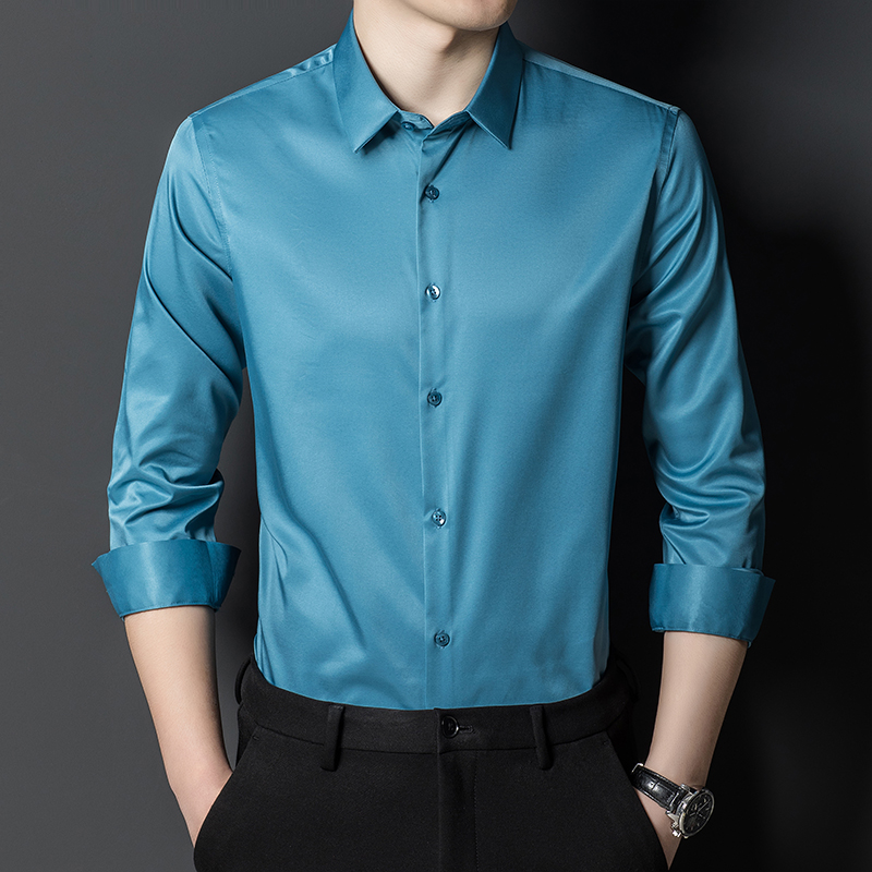 Men's Mulberry Silk Shirt Clas - مراجعة Men Formal Office Wear Shirts وسعره