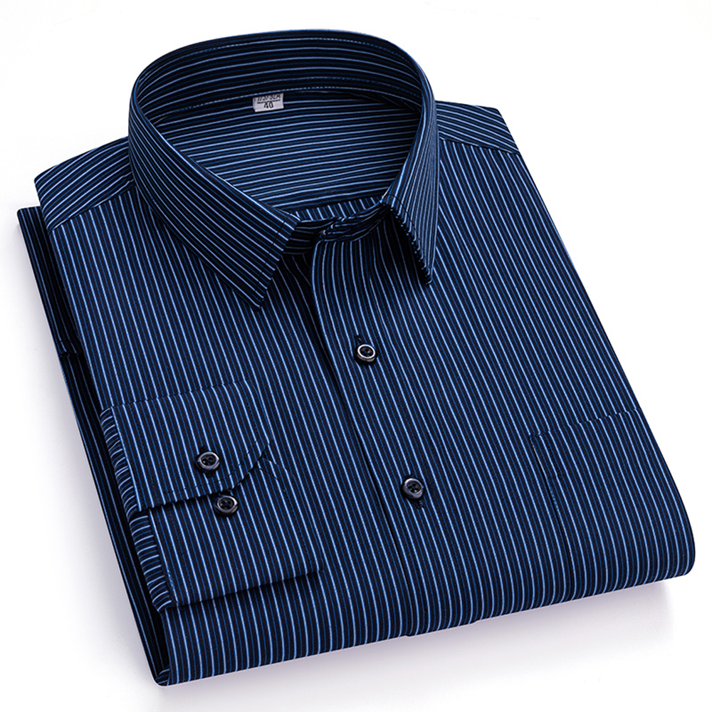 Men's Spread Collar Long Sleev - مراجعة Men Formal Office Wear Shirts وسعره