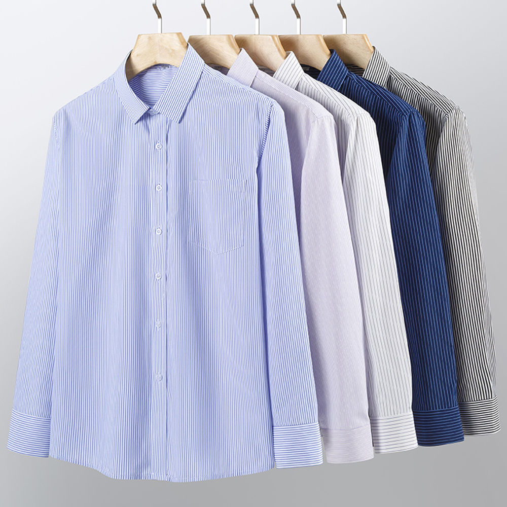 Men's Spread Collar Long Sleev - مراجعة Men Formal Office Wear Shirts وسعره