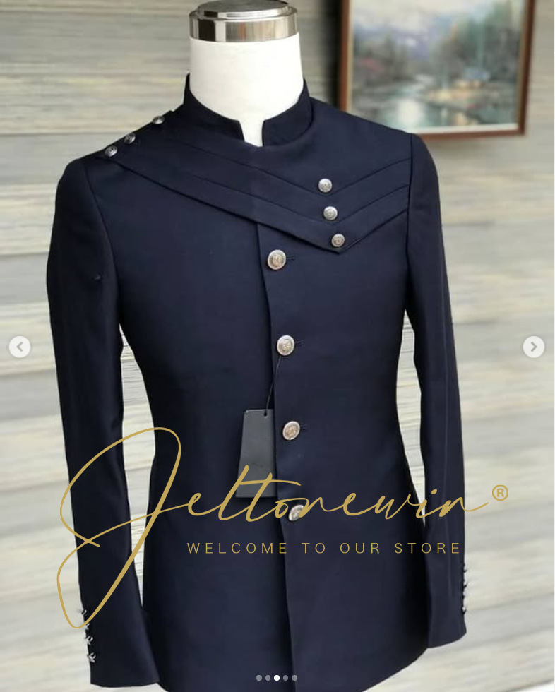 Men's Navy Blue Suit Set with  - مراجعة Men'S Formal Wear For A Wedding وسعره