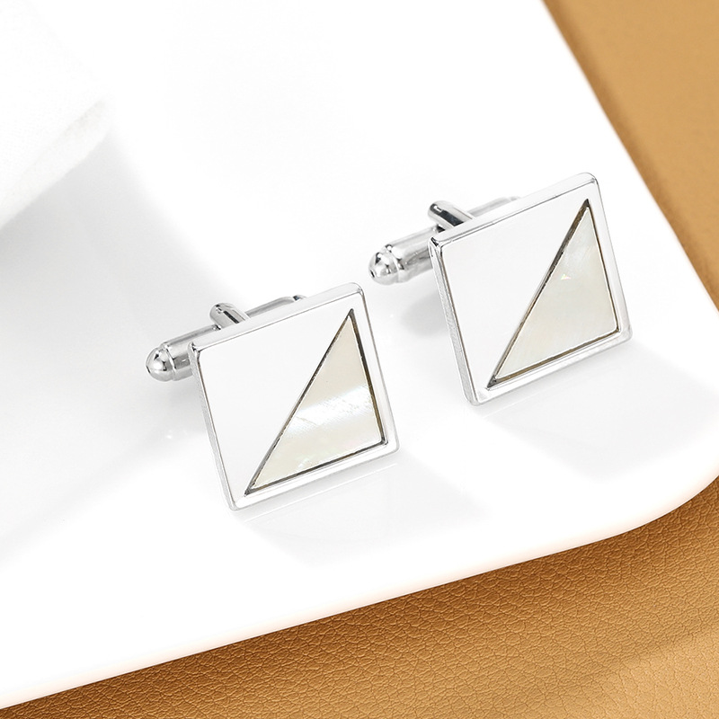 Square Snowflake Mirror Cuffli - مراجعة Scale - Men Formals & Ethnic Wear وسعره