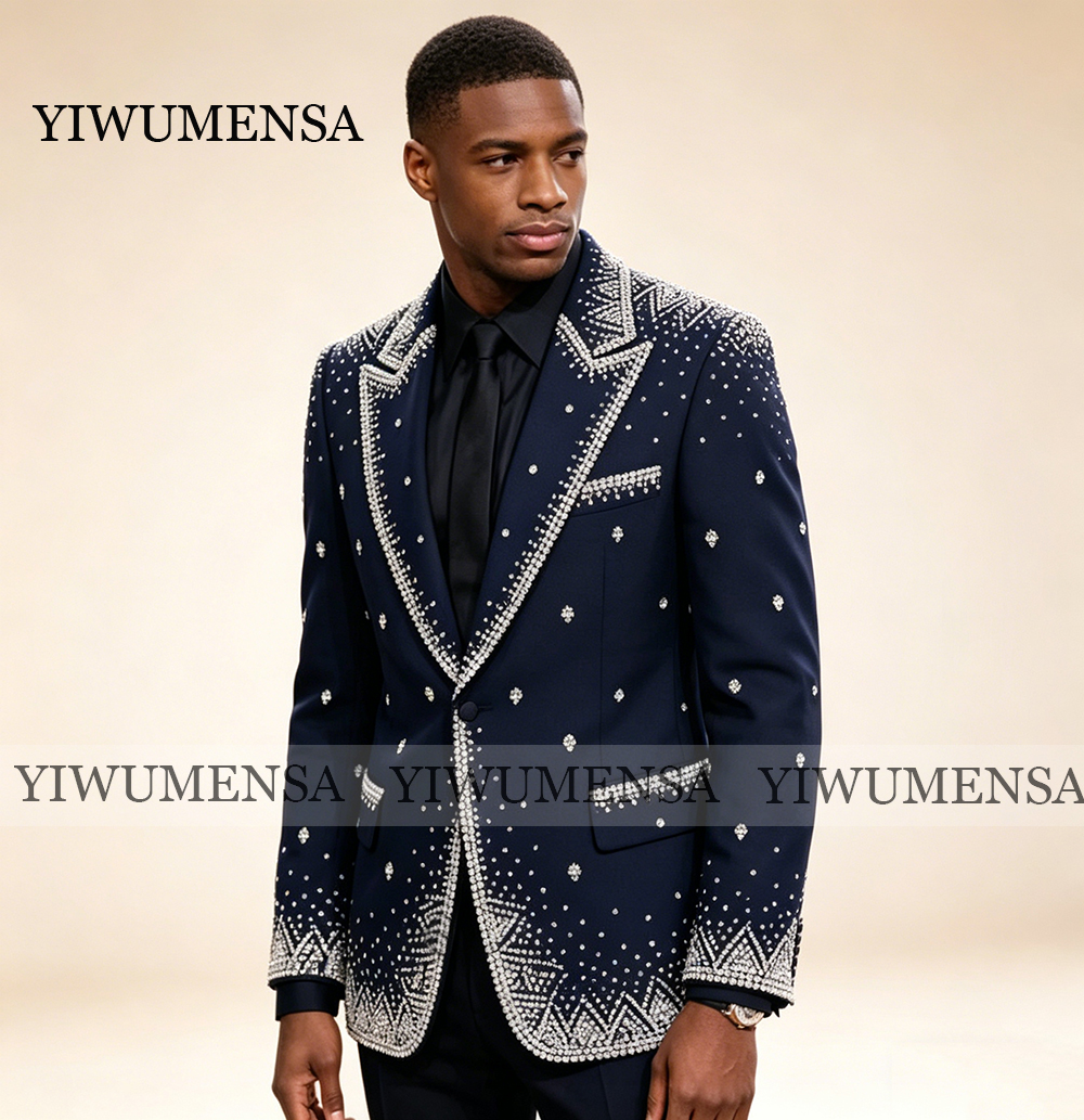 Brilliant Rhinestone Men Suit  - مراجعة Men'S Formal Wear For A Wedding وسعره