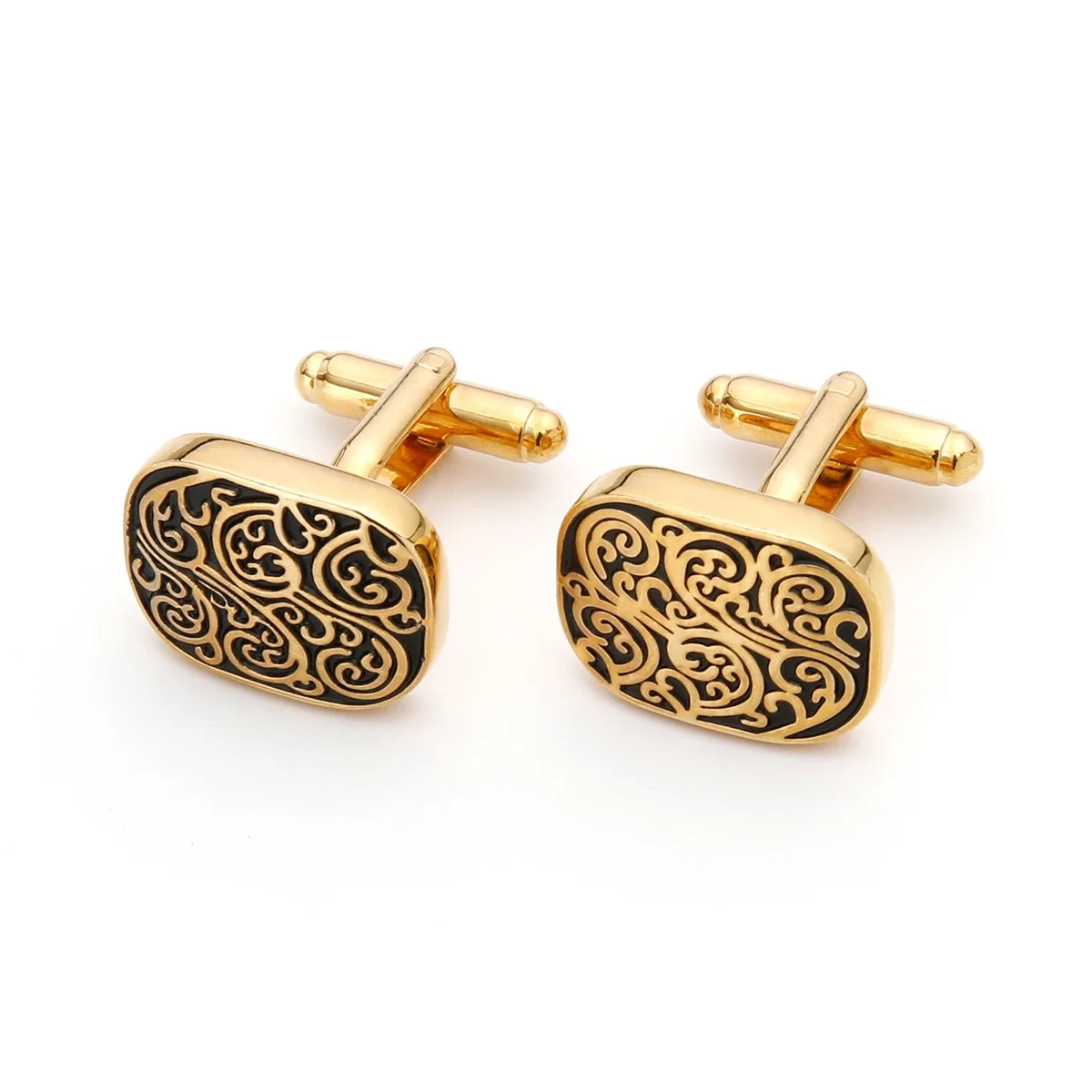 High Quality Gold Cufflinks Vi - مراجعة Dress Shirt French Cuff وسعره