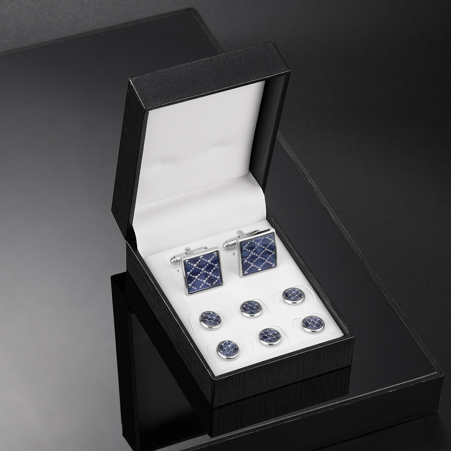 Cufflinks And Studs Set Shirt  - مراجعة Dress Shirt French Cuff وسعره