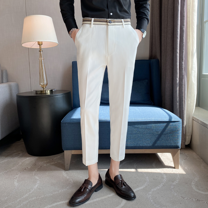 Fashion Waist Stripes Suit Pan - مراجعة Men'S Formal Wear Accessories وسعره