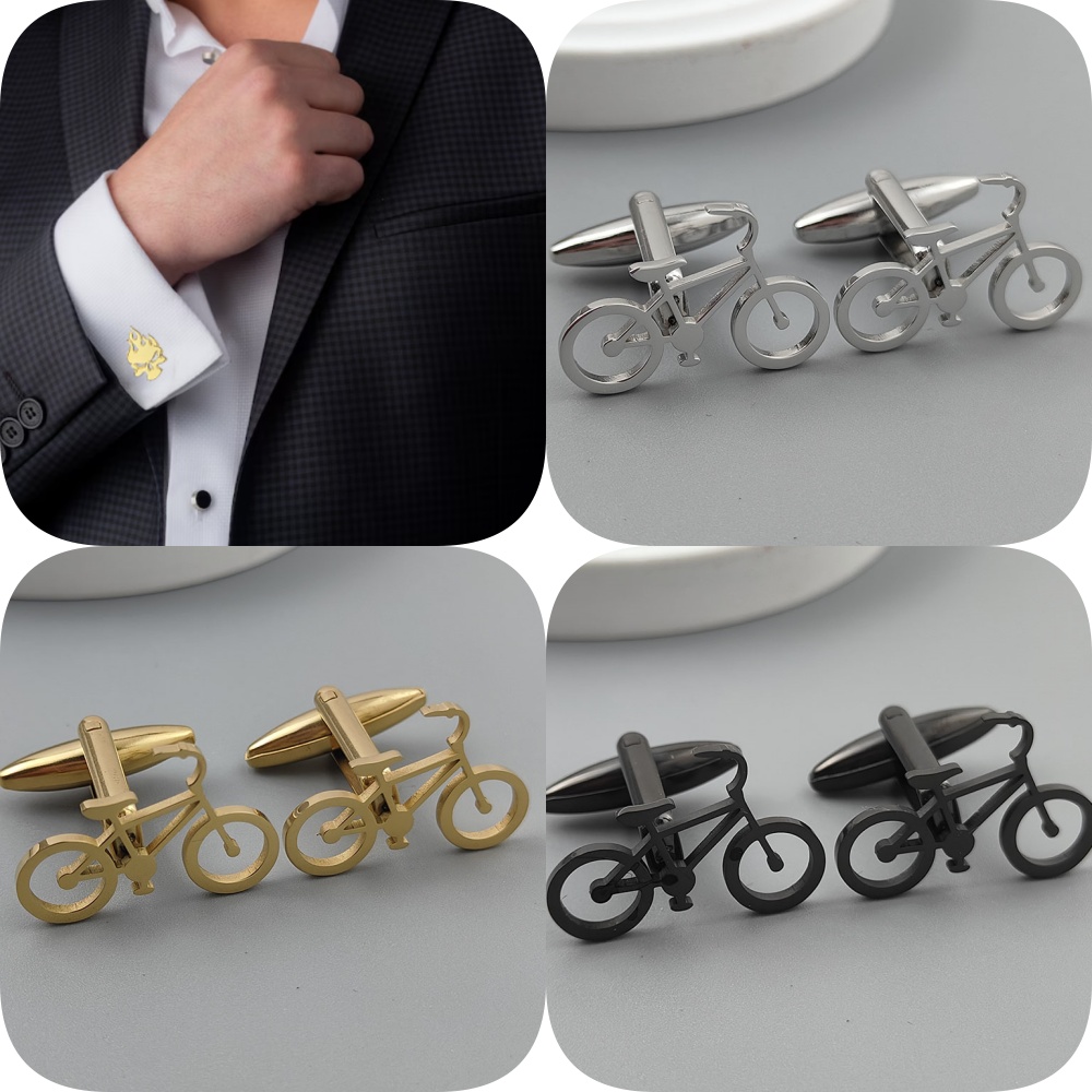Punk style hollow bicycle stai - مراجعة Dress Shirt French Cuff وسعره