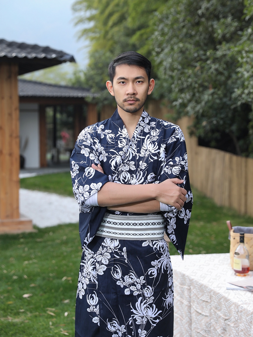 Japanese Kimono With Belt Men' - مراجعة Traditional Japanese Men'S Formal Wear وسعره