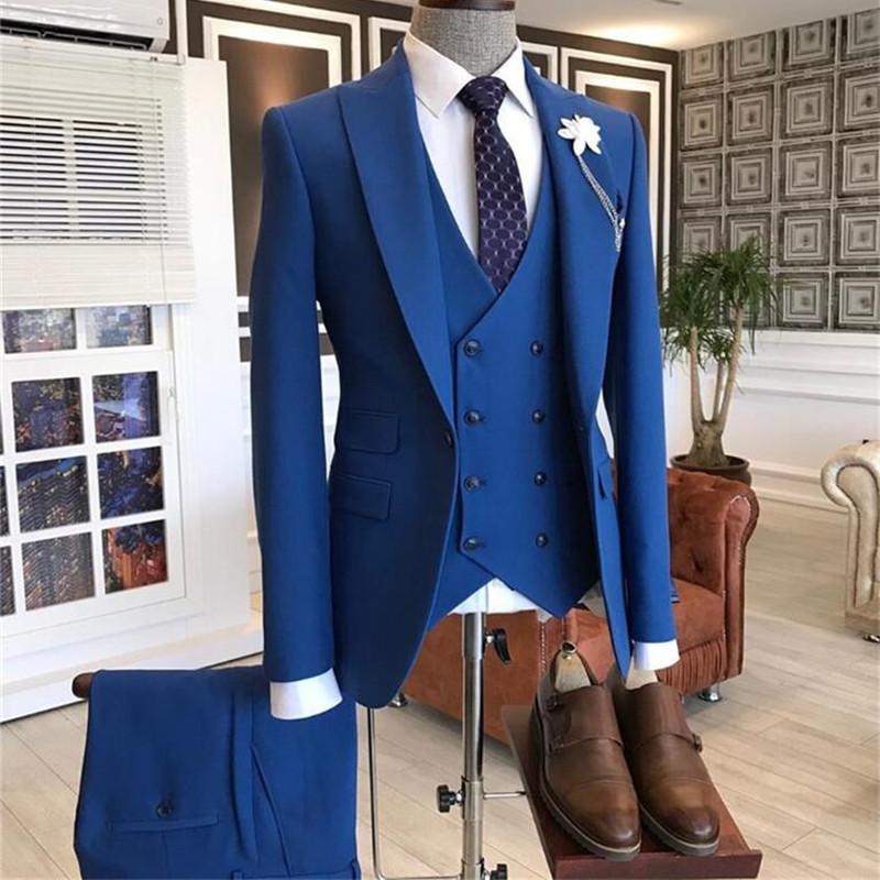 2021 Burgundy Double Breasted  - مراجعة Men'S Formal Wear For A Wedding وسعره