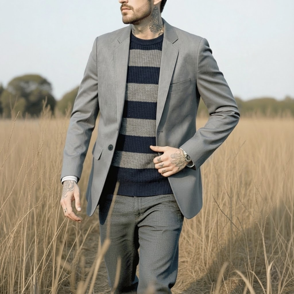 Men's European Fashion Single- - مراجعة Men'S Urban Formal Wear وسعره