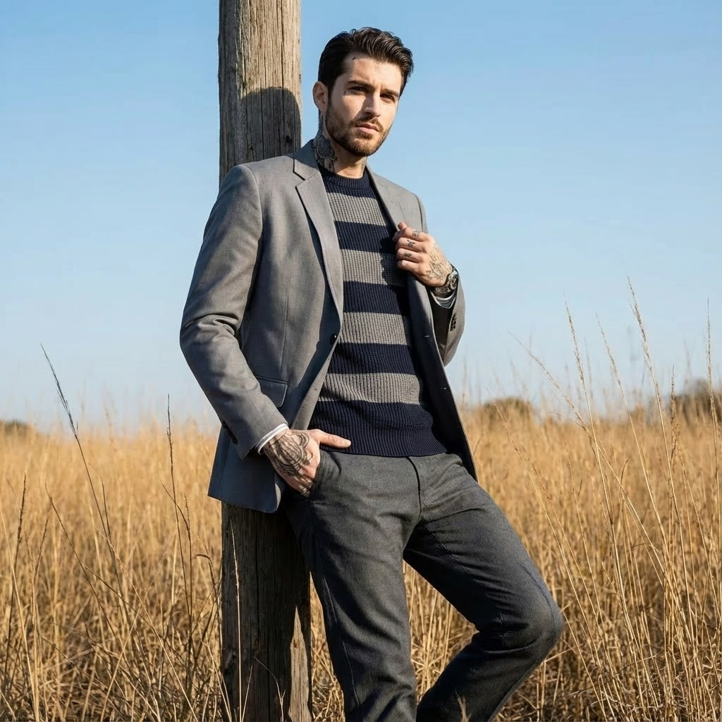 Men's European Fashion Single- - مراجعة Men'S Urban Formal Wear وسعره