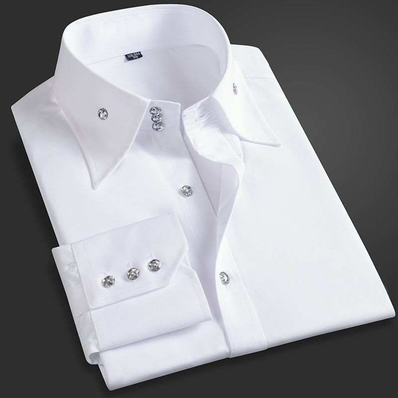 Spring Autumn Men's Executive  - مراجعة Men Formal Office Wear Shirts وسعره