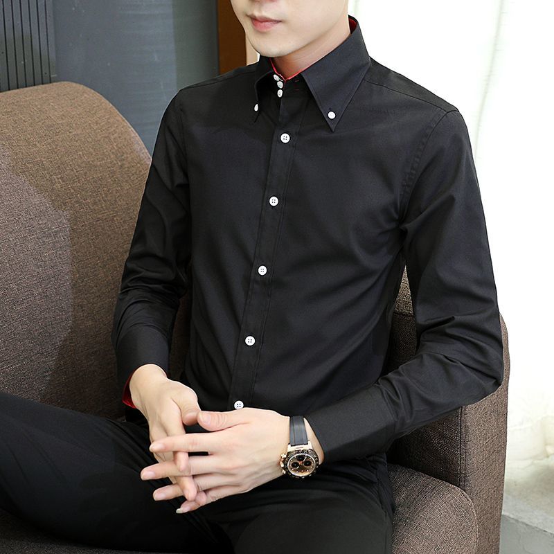 Spring Autumn Men's Executive  - مراجعة Men Formal Office Wear Shirts وسعره
