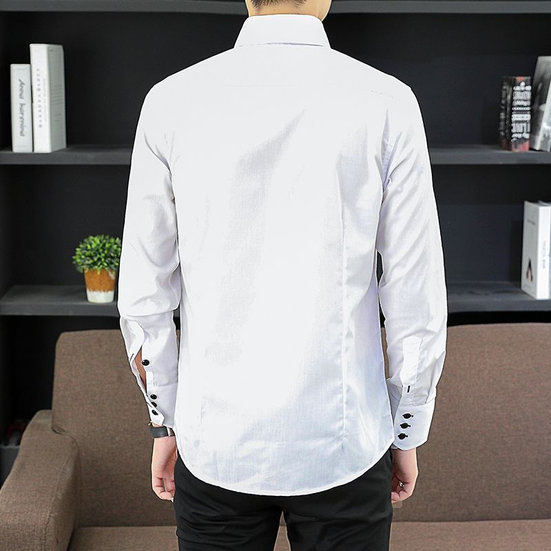 Spring Autumn Men's Executive  - مراجعة Men Formal Office Wear Shirts وسعره