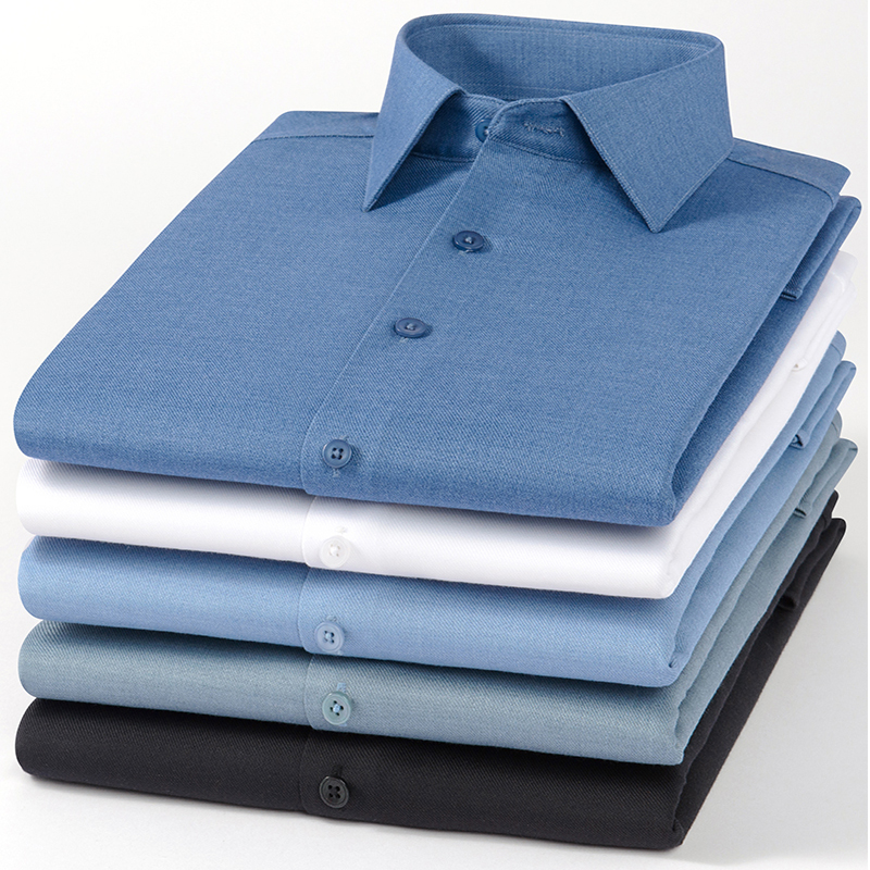 Men's Slim Fit Wool Long Sleev - مراجعة Men Formal Office Wear Shirts وسعره
