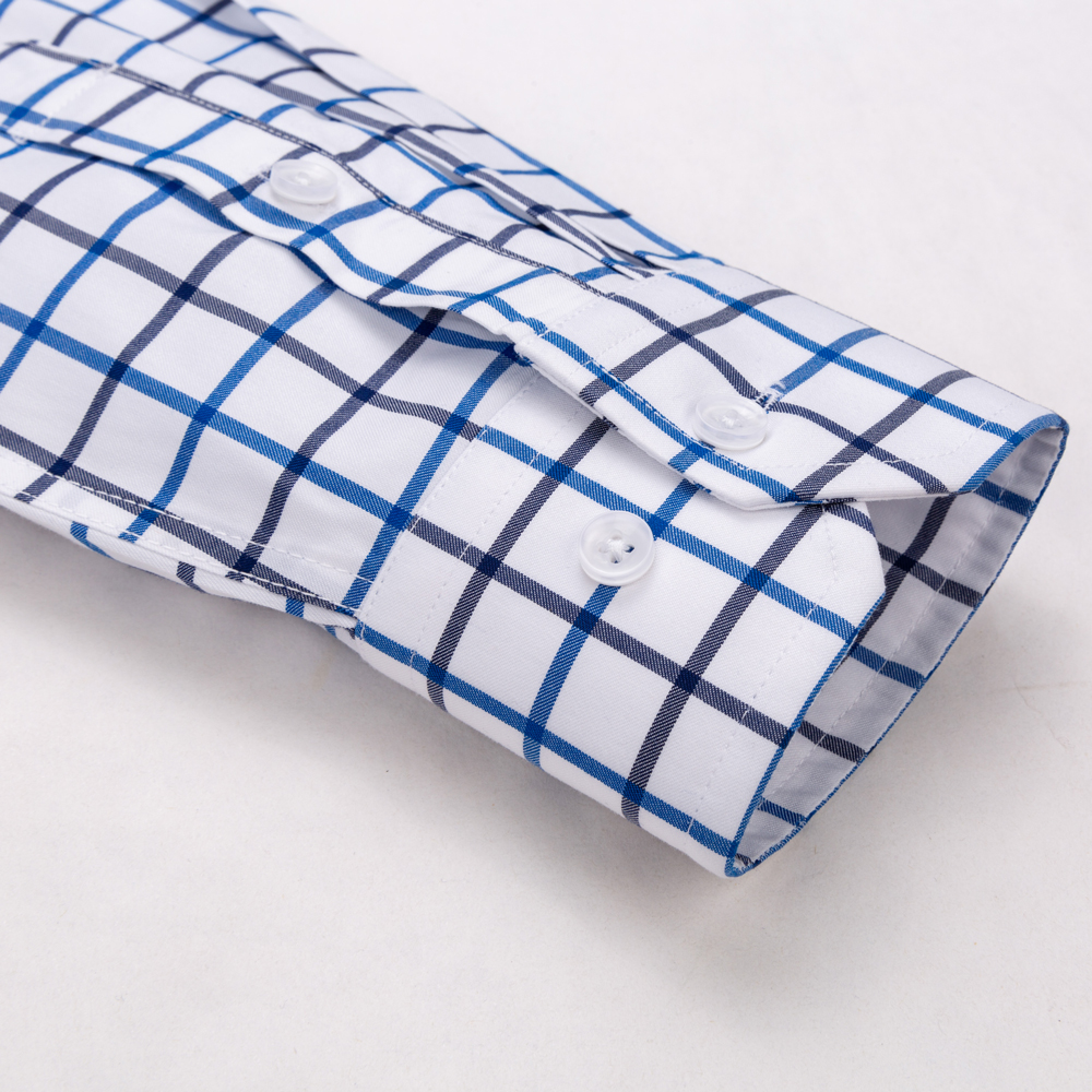 Men's Plaid Spread Collar Wrin - مراجعة Men Formal Office Wear Shirts وسعره
