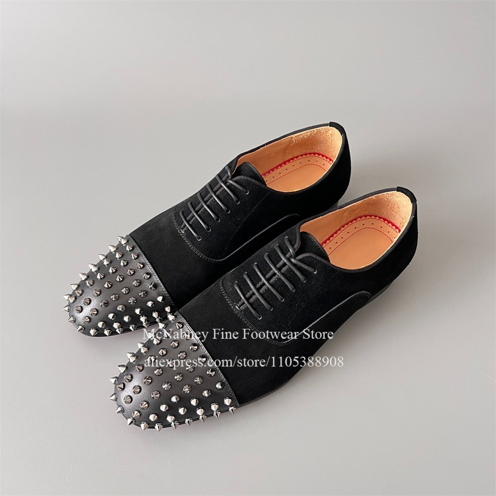 Spike Studs Leather Dress Shoe - مراجعة Men'S Formal Wear For A Wedding وسعره