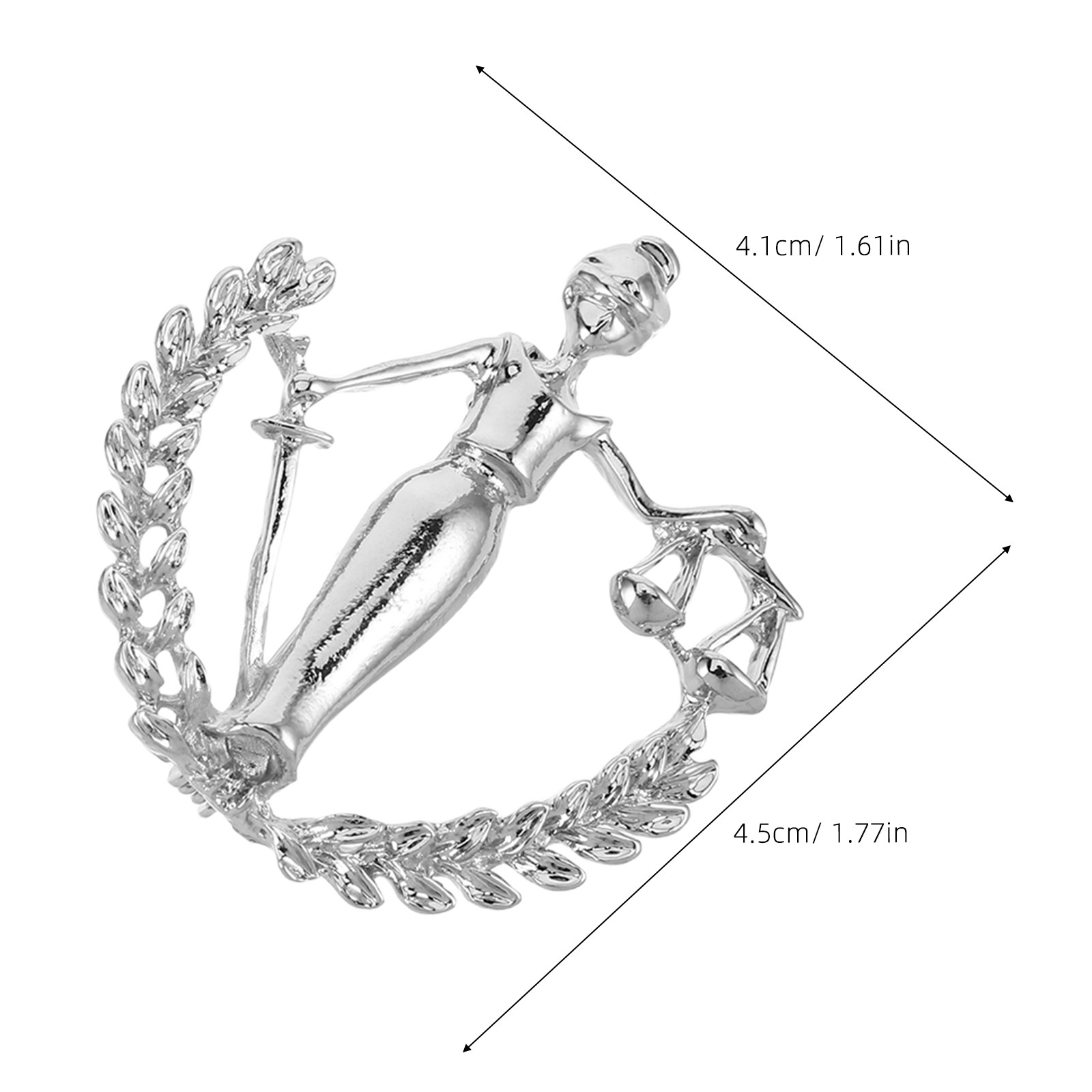 2Pcs Men Lapel Pin Law Theme S - مراجعة Scale - Men Formals & Ethnic Wear وسعره