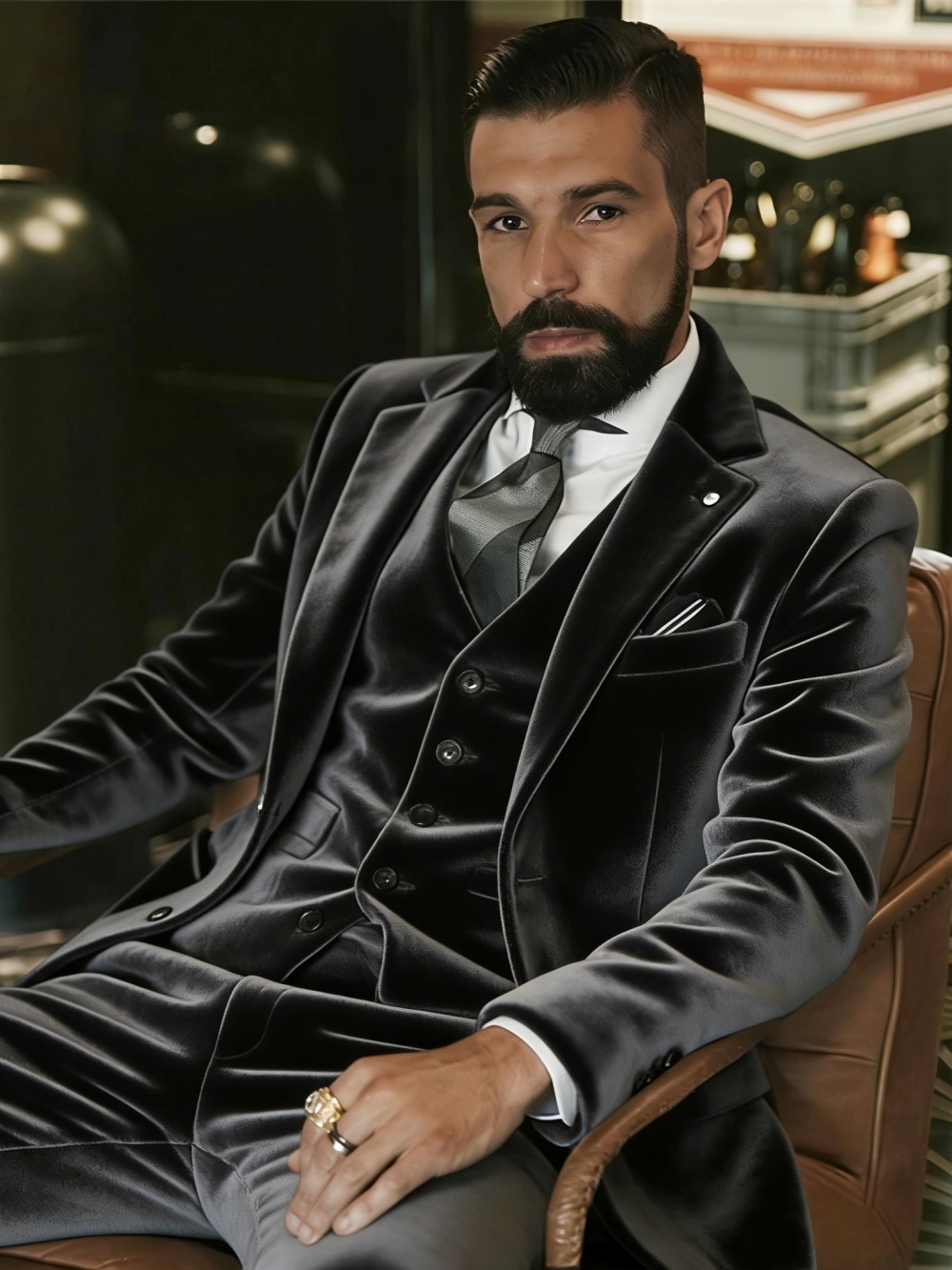 Men's Velvet Suits 3 Pieces Da - مراجعة Men'S Formal Wear For A Wedding وسعره