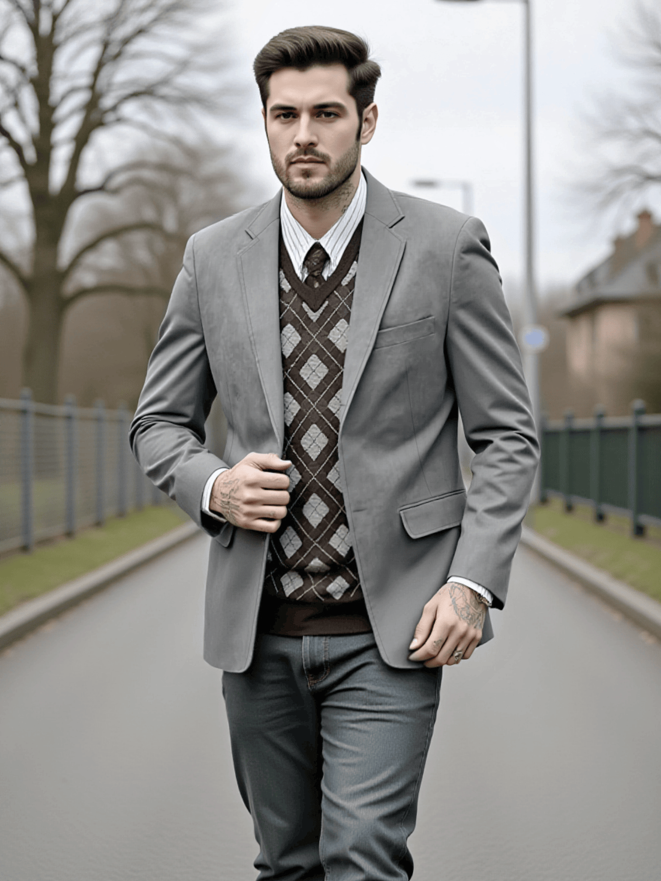 Men's Single-Breasted Jacket i - مراجعة Men'S Urban Formal Wear وسعره