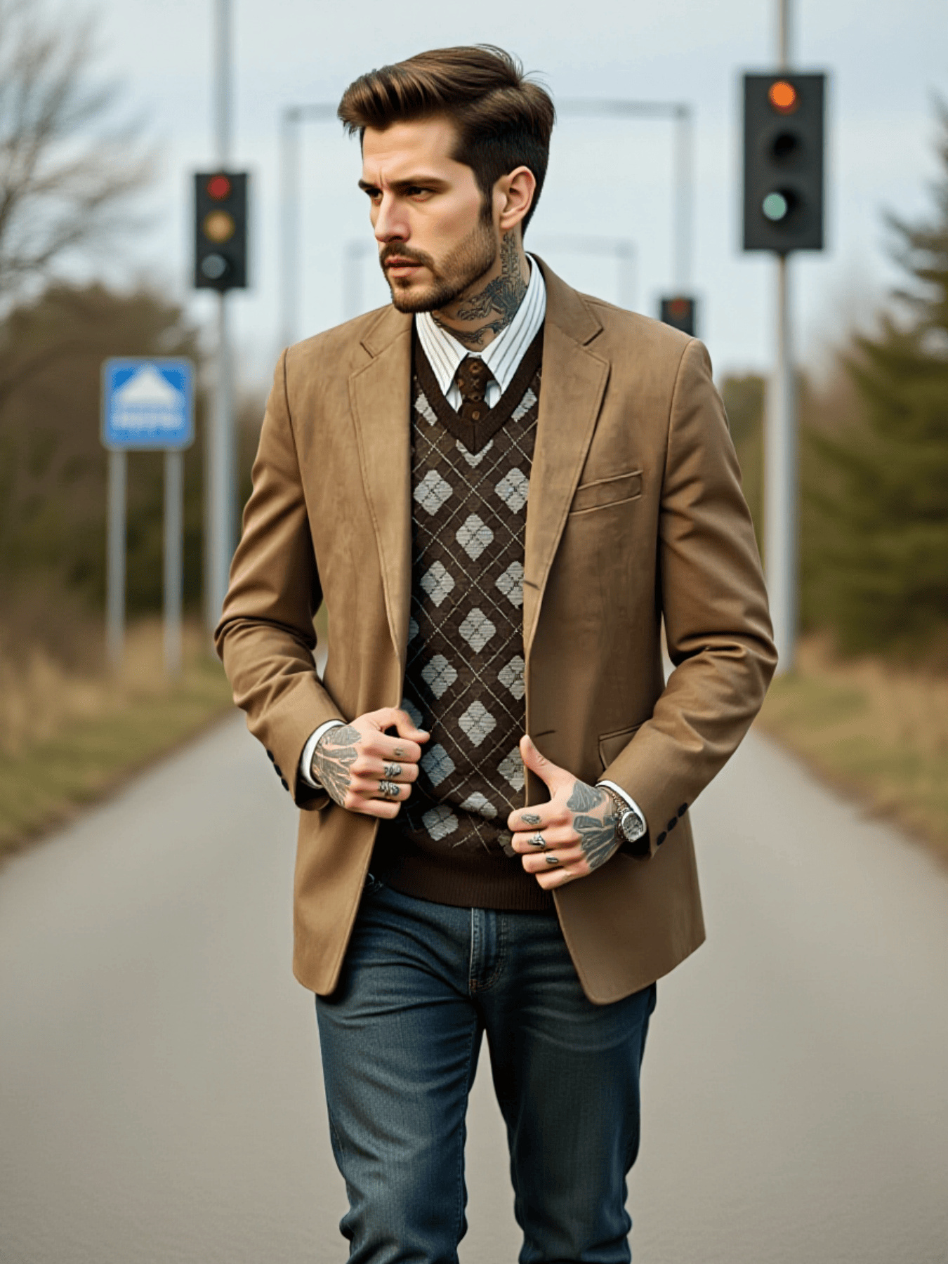 Men's Single-Breasted Jacket i - مراجعة Men'S Urban Formal Wear وسعره