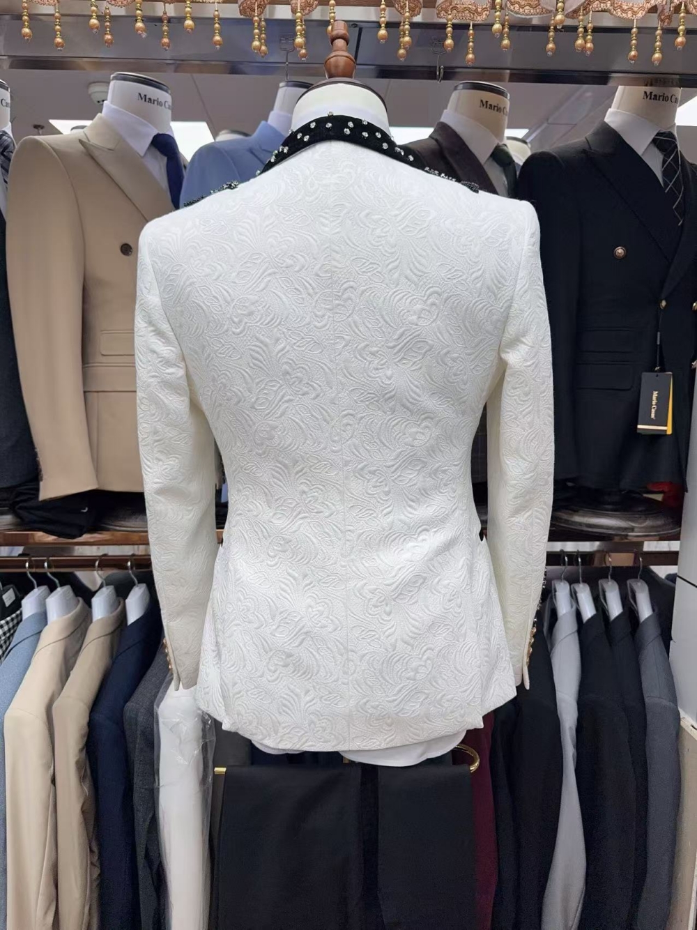 On Sale Luxurious Shawl Lapel  - مراجعة Men Formal Wear Pants وسعره